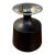 Vintage Metal Vase With Chrome Interior For Sale