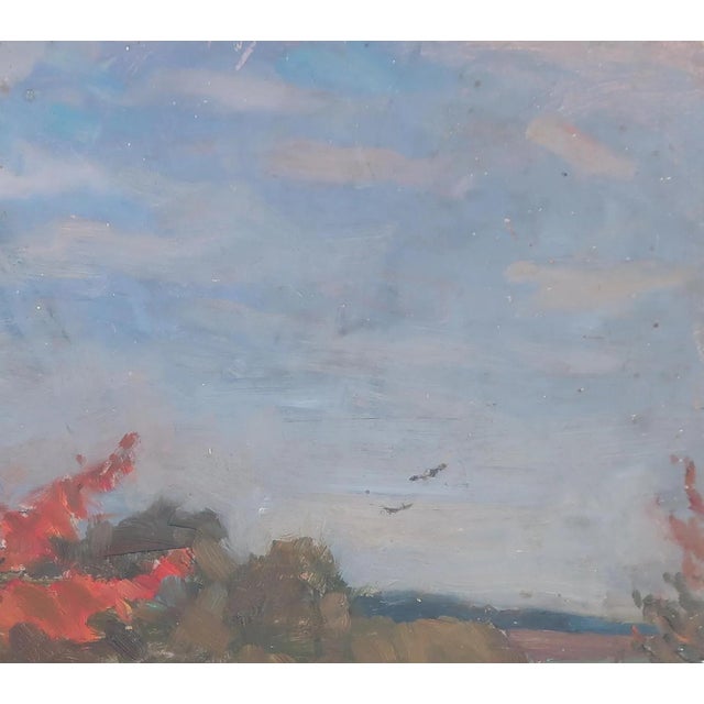 Realism Autumn Landscape Oil Painting, Ukrainian Impressionism, 1970s 53-58 For Sale - Image 3 of 6