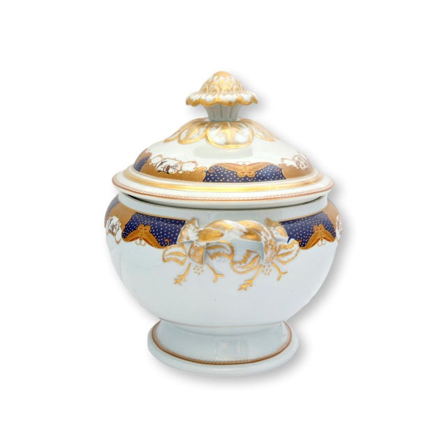 Late 20th Century Late 20th Century Mottahedeh "Golden Butterfly" Tureen, Nelson Rockefeller Collection For Sale - Image 5 of 8