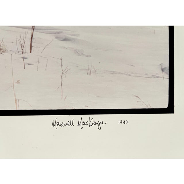 Maxwell Mackenzie, Everts Township Schoolhouse, Winter, Large Panoramic Color Photograph Signed, 1993 For Sale - Image 4 of 7