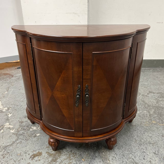 Bombay Furniture Company Cherry Finish Liquor Chairish