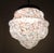 1920s Art Deco Opaline Pate de Verre Chandelier with Relief Decorations, 1920s For Sale - Image 5 of 17