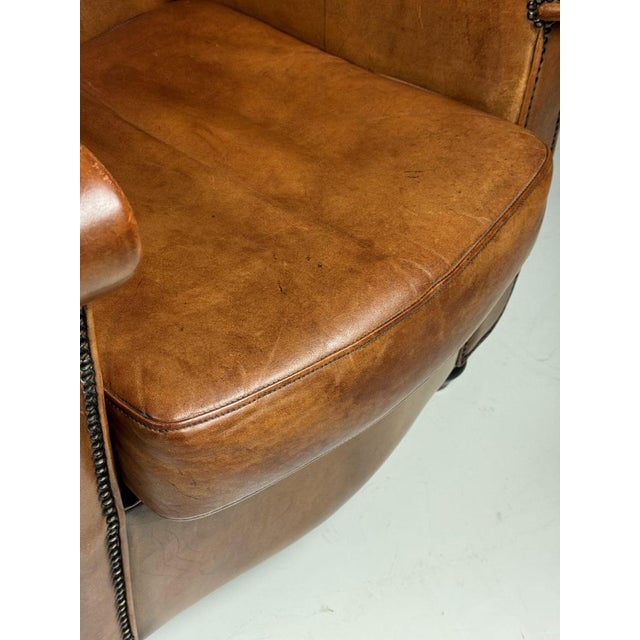 Sheepskin Club Chairs, Set of 2 For Sale - Image 6 of 18