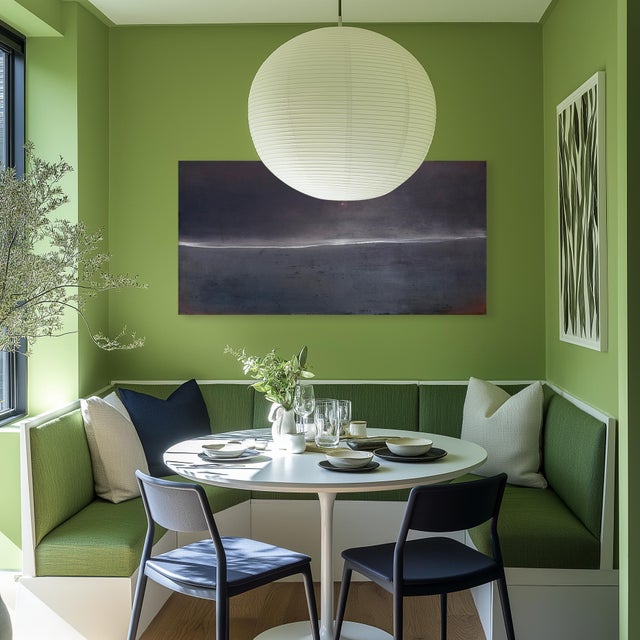 Textile Infinite Detachment - Abstract Atmospheric Landscape Original Artwork by Mark Acetelli For Sale - Image 7 of 9