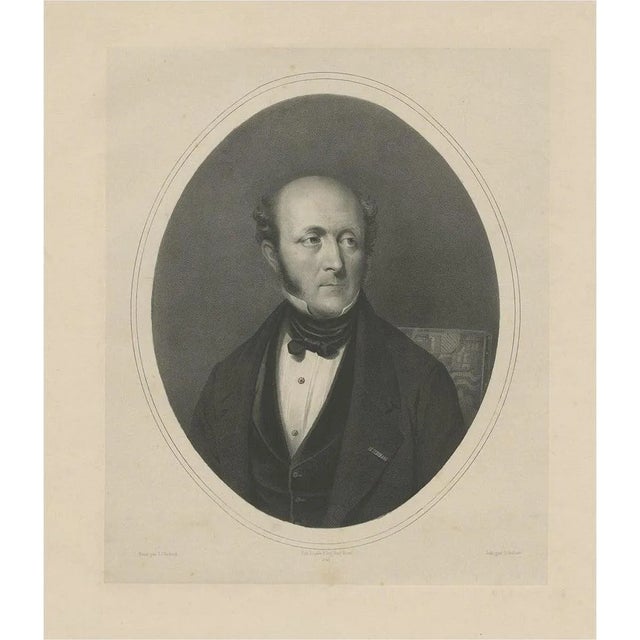 Schuber & Degobert after J.J. Eechout, Untitled Portrait, 1850, Paper For Sale