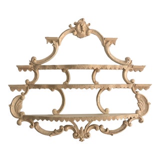 Vintage Antique Wall Display Shelf For Sale