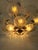 Frosted Glass and Brass Chandelier from Deknudt, Belgium, 1970s For Sale - Image 10 of 13