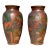 Antique 19th-Century Japanese Cloisonné Porcelain”Tree Bark” Baluster Vases- a Pair For Sale