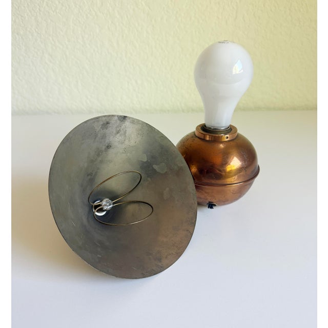 Ruth Gerth for Chase Modernist Copper "Glow Lamp", Parts Only, 1930s For Sale - Image 12 of 13