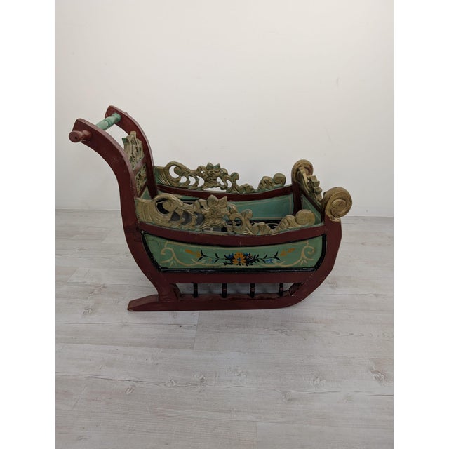 Decorative Sleigh in Wood, 1970s For Sale - Image 17 of 17