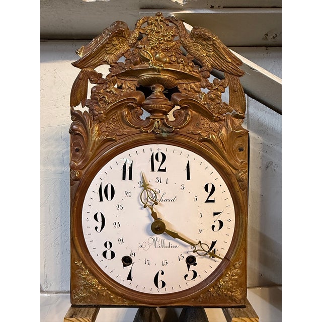 19th C. French Morbier Clock or Comtoise Movement For Sale - Image 10 of 14