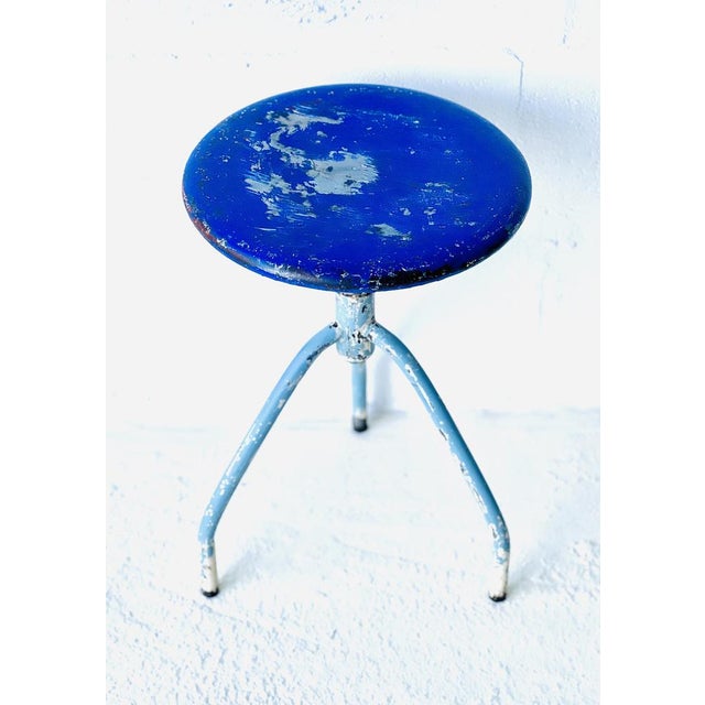 Vintage Industrial Stool, 1970 For Sale - Image 4 of 12