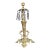1800’s Stunning Gold Candleholder With Prisms For Sale
