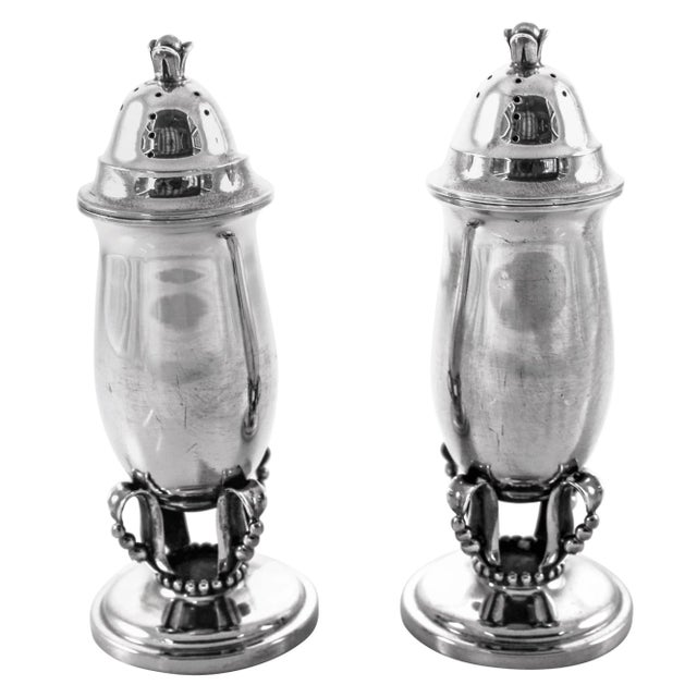 Silver Sterling Salt and Pepper Set For Sale - Image 8 of 8