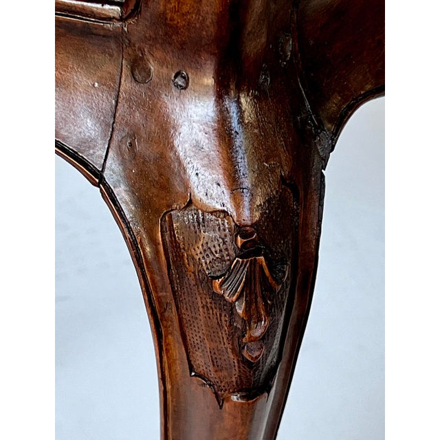 French Louis XV Style Double-Seat Walnut Bench With Caned Seat For Sale - Image 12 of 12