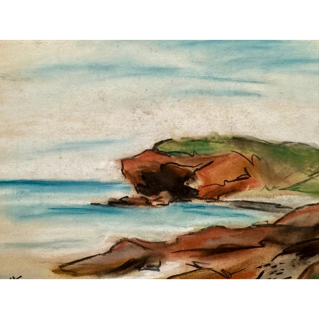 Original watercolor on paper by Henry Emil Salloch, also known as Heinz Emil Salloch, the German-born American artist and...