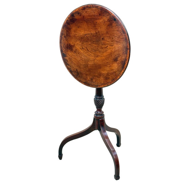 18th Century Georgian Mahogany Wine Table Kettle Stand, 1785 For Sale - Image 12 of 13