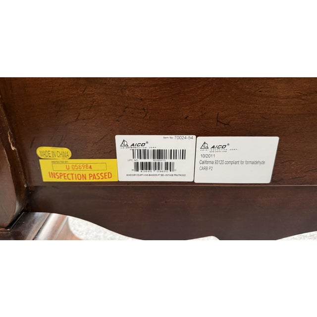 Michael Amini Windsor Court King Size Bed Frame For Sale - Image 15 of 17