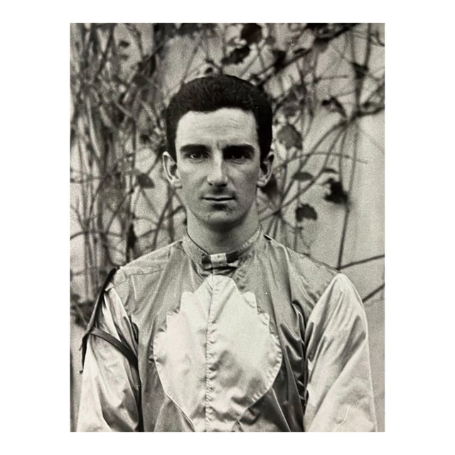 1960s Portrait of Jockey Kennard Knapp Horse Racing Photograph For Sale
