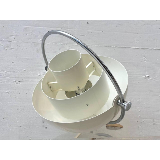 Pendant Lamp with Chrome Ring by Louis Weisdorf for Lyfa, Denmark, 1960s For Sale - Image 16 of 18