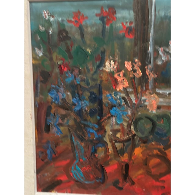 Eric With, Still Life with Flowers, 1960s, Oil Painting on Canvas, Framed For Sale - Image 7 of 18