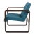 Petrol and Brown Chair by Martin Stoll for Giroflex For Sale - Image 3 of 9