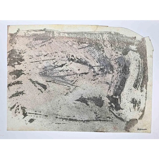 Abstract Composition is a watercolor drawing realized by Paul Ackerman (1908-1981). Hand-signed by the artist in the lower...