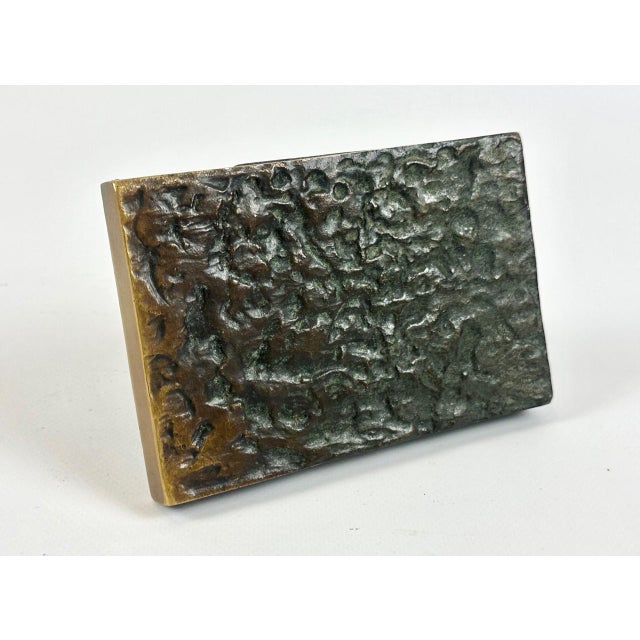Brutalist Push and Pull Alpana Door Handle in Bronze, 1970s For Sale - Image 9 of 9