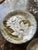 Mid-Century Modern 1970s Plates and Bowls With White Flowers & Green Leaves From Hand-Painted Collection - Set of 12 For Sale - Image 3 of 8
