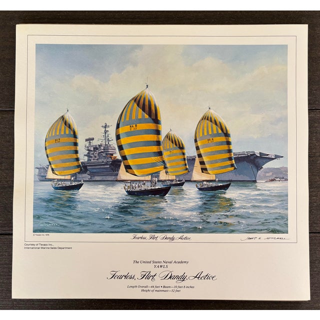 14 Limited Edition Prints of Tall Ships Portfolio by American Marine Artist James E. Mitchell For Sale - Image 4 of 12