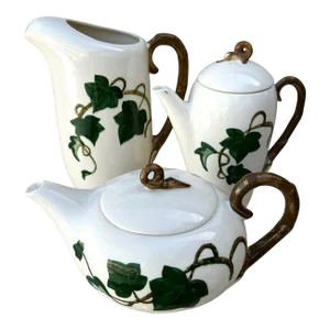 Vintage Ivy Print Serving Set of 3
