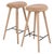 Mater Bar Stools in Oak and Natural Leather, Set of 2 For Sale - Image 9 of 9