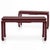 Eggplant Asian Modern Grasscloth Wrapped Ming Style Console Tables Att. Baker Furn. - Pair For Sale - Image 8 of 8