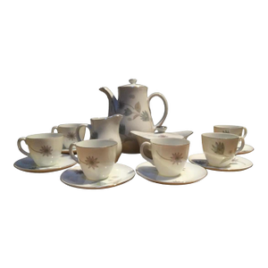 Mid-Century Demitasse Coffee Set for 6- 17 Pieces