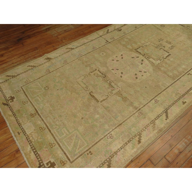 Pastel Antique Khotan Rug with Camel Background For Sale - Image 16 of 18