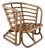 1950's Sculptural Rattan Bamboo Lounge Chair Attributed to Ritts Tropitan For Sale