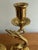 20th Century Brass Dolphin Neoclassical Candle Holders - A Pair For Sale - Image 10 of 11