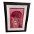 Vintage Red and Pink Floral Framed Print For Sale