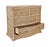 Tan Matthew Izzo Home - Celine Rattan, Soft Glide Four Drawer Chest With Satin Brass Hardware For Sale - Image 8 of 10