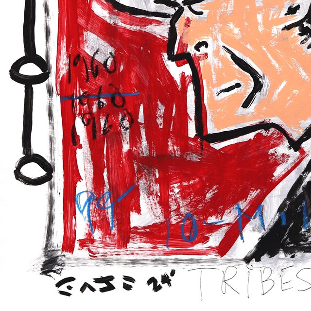 Mob Talk - Original Figurative Pop Street Art Acrylic Painting on Thick Poster Board by Gary John For Sale In Los Angeles - Image 6 of 6