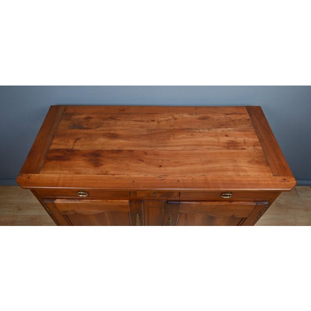 Mid-19th Century Louis XV Cherrywood Buffet For Sale - Image 10 of 17