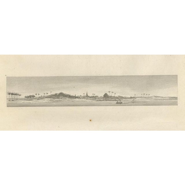 After Dominique Vivant Denon, Napoleonic Egypt Campaign: Three Panoramic Views Along the Nile, 1802, Engraving on Paper For Sale - Image 4 of 10
