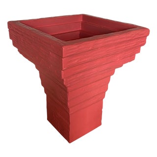 Red Vase by Pietro Meccani for Meccani Design For Sale