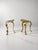 Hollywood Regency Style Sculptural Brass Stool, 1970s, Set of 2 For Sale - Image 4 of 6