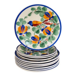 Art Deco Era Ditmar Urbach Decorative Plates - Set of 10 For Sale