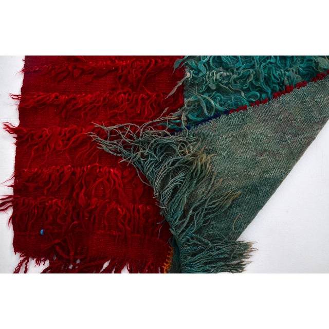 Vintage AngORA Wool Kurdish Rug For Sale In Phoenix - Image 6 of 10