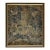 1750s GreenTraditional Scenic Antique English Needlepoint Rug 2'4"x2'7" Silk Flatweave Carpet For Sale