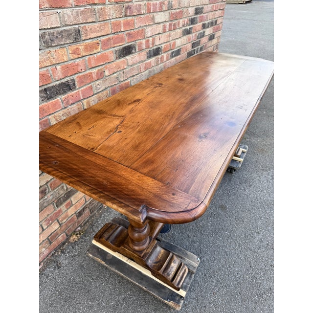 Wood 19th Century French Refectory Console/ Dining Table For Sale - Image 7 of 13