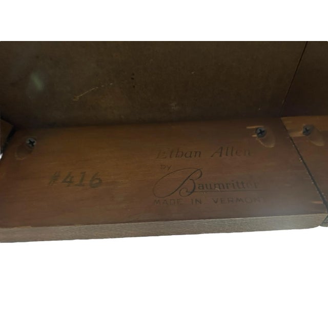 Vintage Dining Table Ethan Allen by Baumritter Round/Oval American