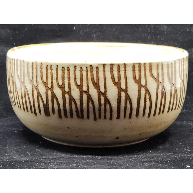 Magnificent ceramic bowl or trinket dish created by the renowned French ceramist Dominique Pouchain (born in 1956). This...